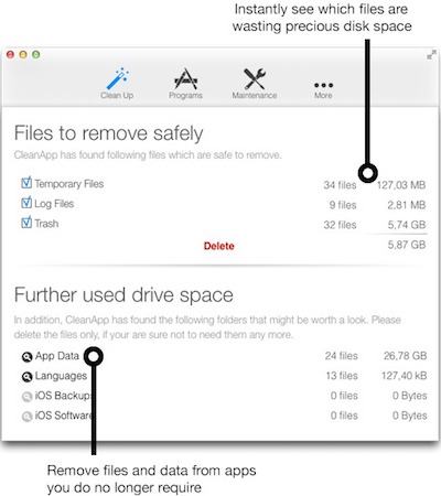 CleanApp Mac – 软件卸载及垃圾文件清除工具 <span style='color:#ff0000;'>v5.1.3</span>的预览图