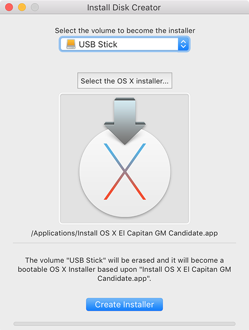 Install Disk Creator Mac OS X启动盘制作工具下载 <span style='color:#ff0000;'>v1.21(1)</span>的预览图