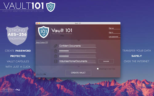 Vault 101 Mac – 文件/文件夹密码保护工具 <span style='color:#ff0000;'>v1.4.8(26)</span>的预览图