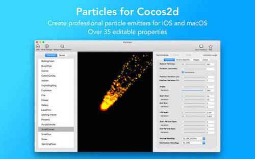 Particles Mac – 专业的Cocos2D粒子发射器 <span style='color:#ff0000;'>v2.4.4(Build 693)</span>的预览图
