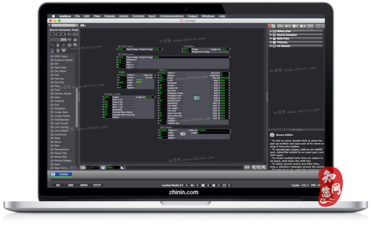 Isadora Mac 舞台视频互动控制软件 <span style='color:#ff0000;'>v2.6.1</span>的预览图
