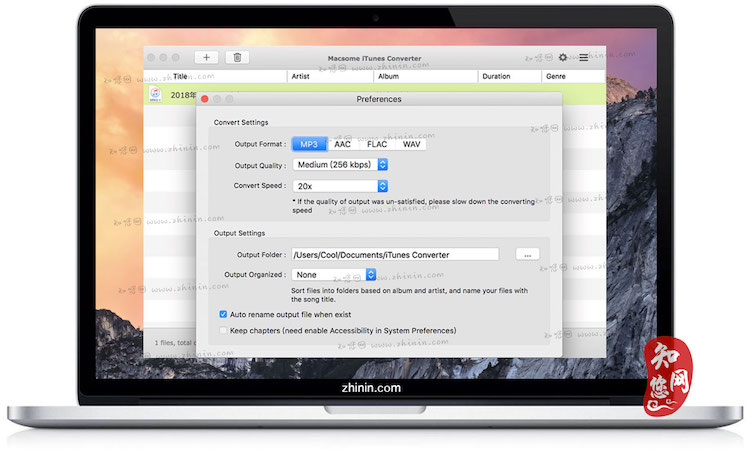 Macsome iTunes Converter Mac破解版软件知您网免费下载