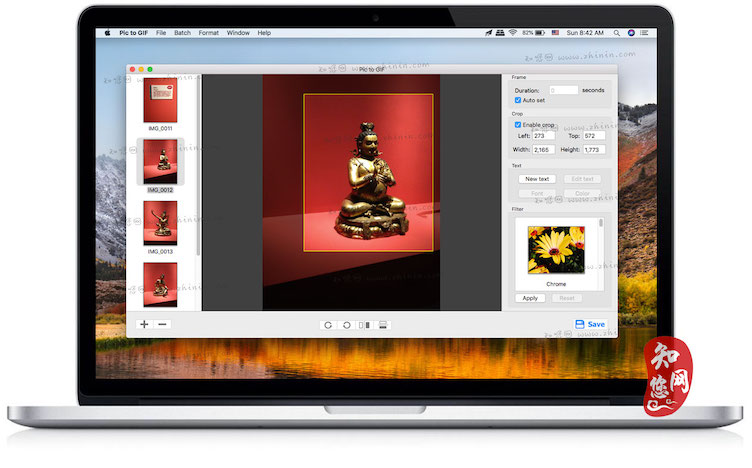 Pic to GIF Mac GIF制作工具 <span style='color:#ff0000;'>v1.1.0</span>的预览图