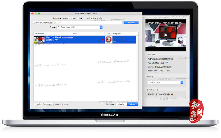 WebVideoHunter Mac破解版软件知您网免费下载