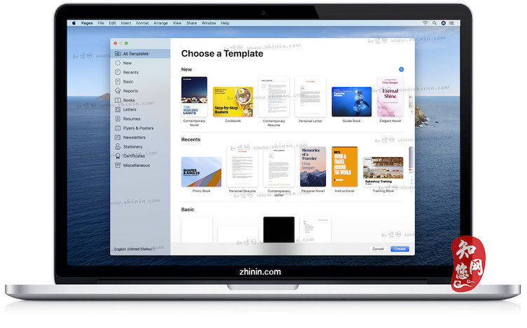 Apple Pages Mac免费版知您网免费下载