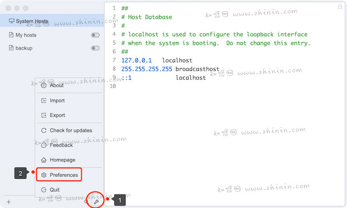 SwitchHosts Mac hosts修改工具 <span style='color:#ff0000;'>v3.5.8(5556)</span>的预览图