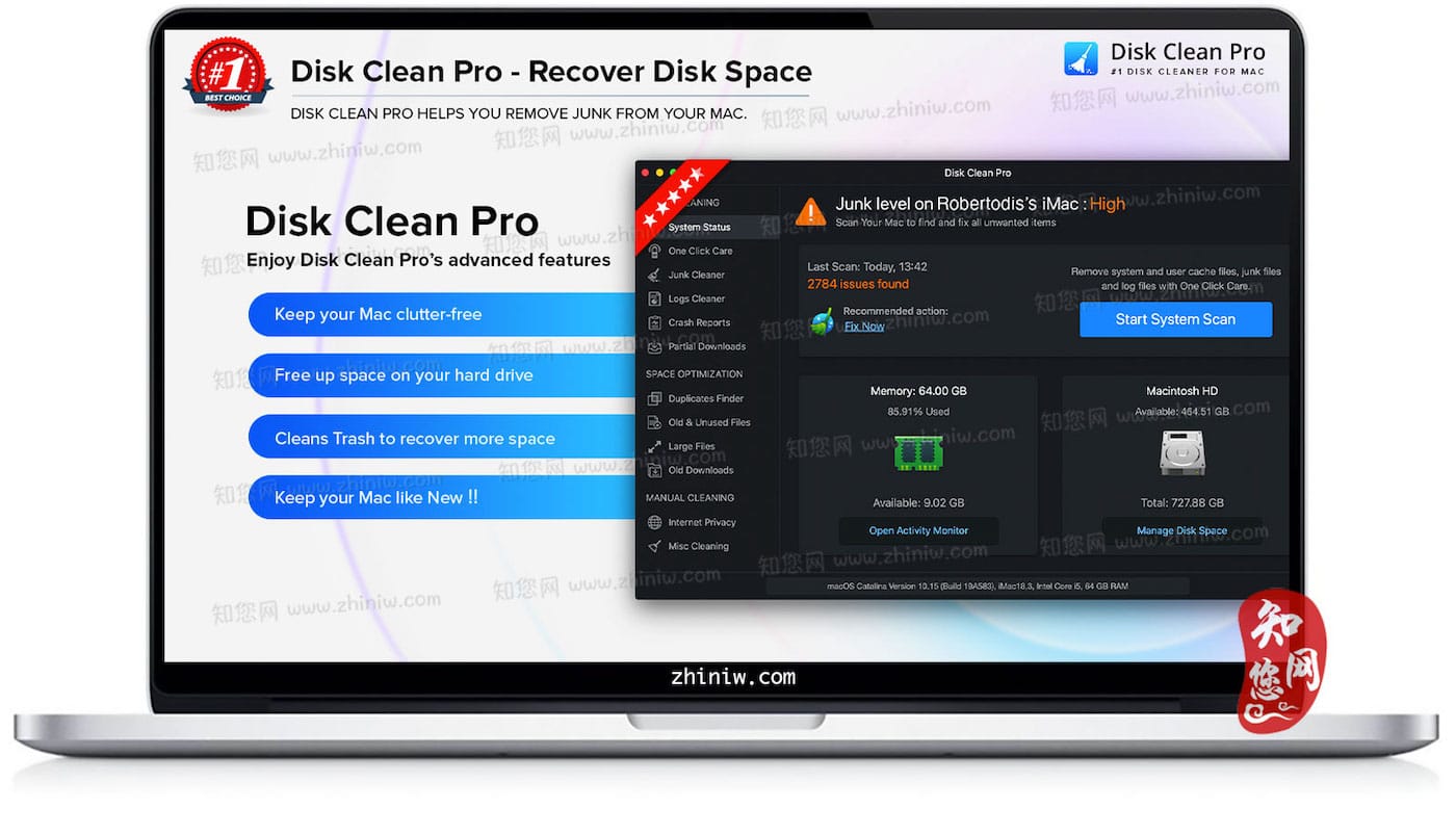 Disk Clean Pro Mac破解版软件知您网免费下载