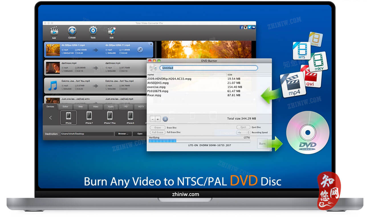 Total Video Converter Pro Mac破解版知您网免费下载