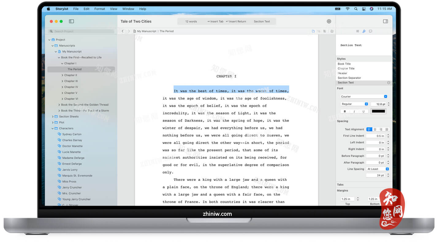 Storyist Mac破解版软件知您网免费下载